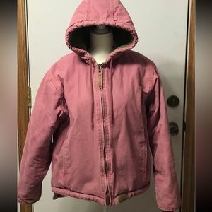 Womens Sherpa lined cargo jacket
